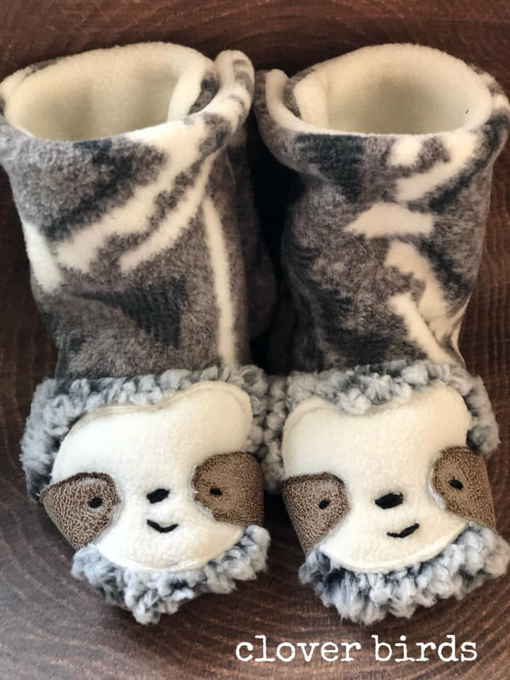 Young Child Sloth Add-on Booties/Shoes