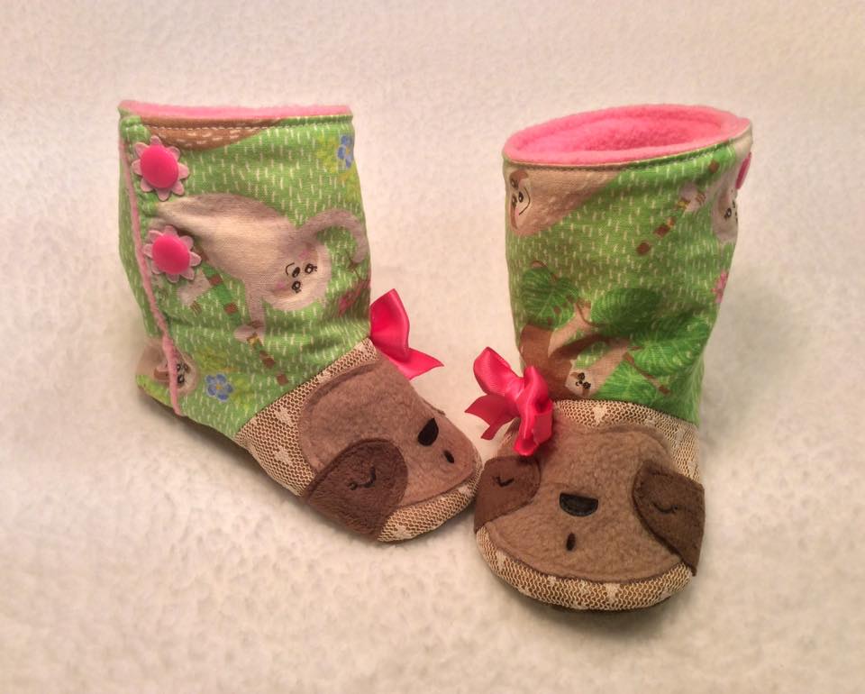 Young Child Sloth Add-on Booties/Shoes
