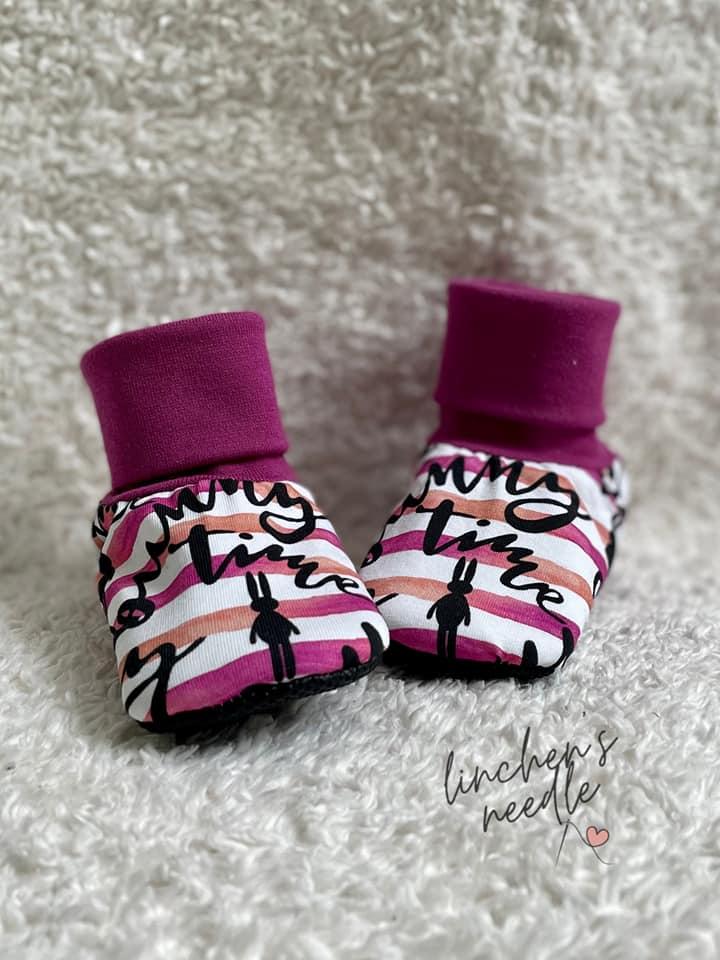 Baby Slip-On Menta Booties