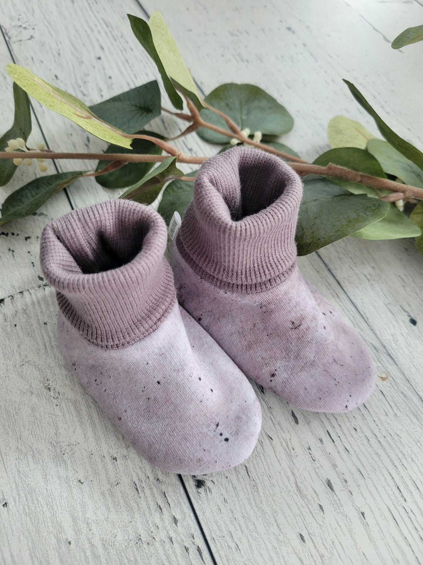 Baby Slip-On Menta Booties