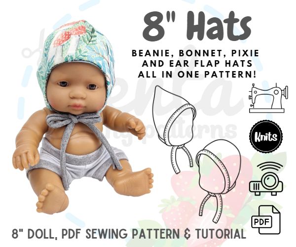 Hats 8" Doll