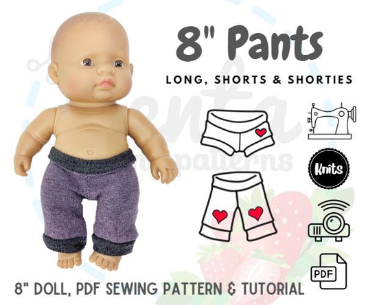 Pants and Shorts 8" Doll