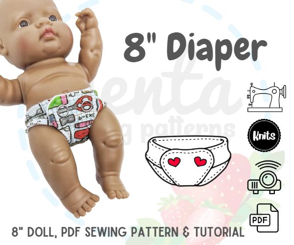 Diaper 8" Doll