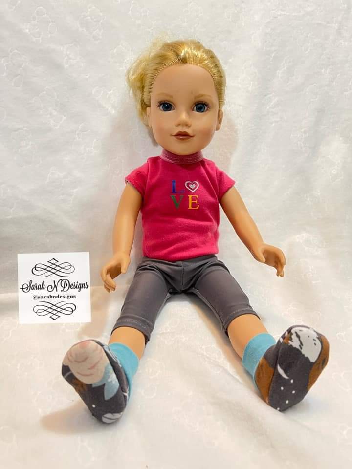 Slip-On Menta Booties 13" to 18" Dolls
