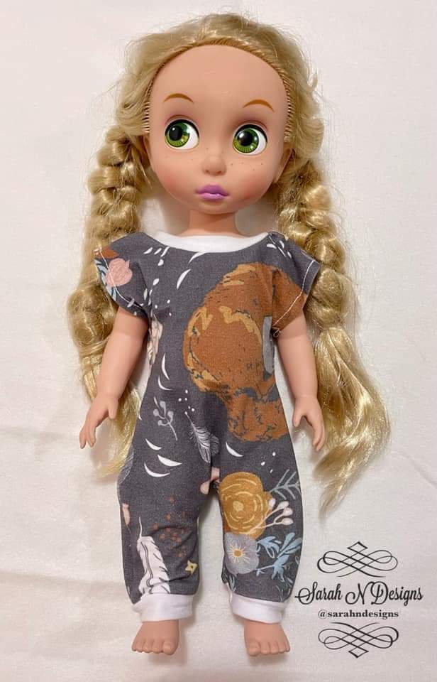 Dolman Shirt, Dress and Romper 13" to 15" Dolls
