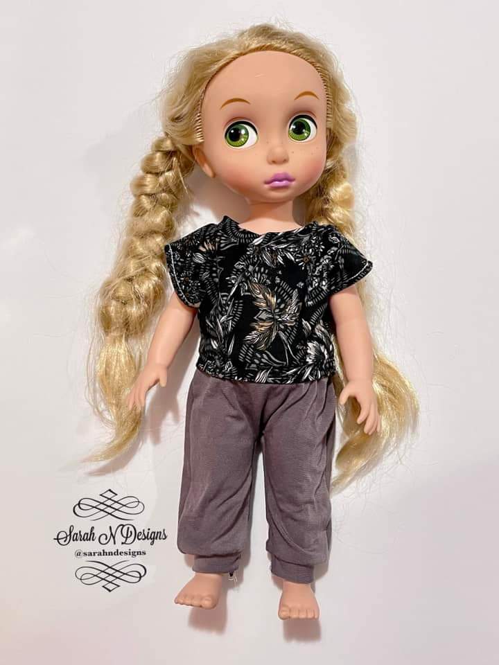 Dolman Shirt, Dress and Romper 13" to 15" Dolls