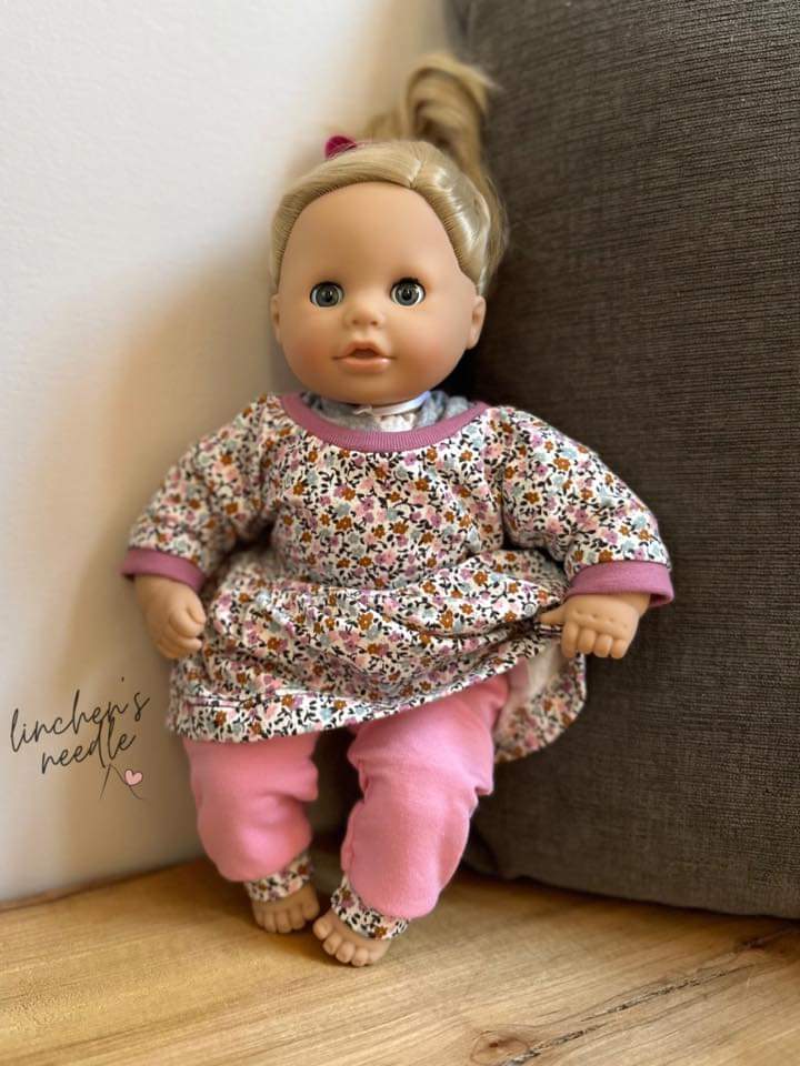 Dolman Shirt, Dress and Romper 13" to 15" Dolls