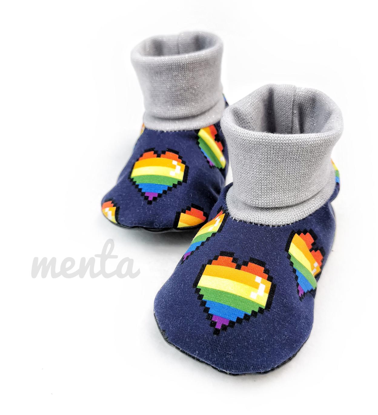 Baby Slip-On Menta Booties
