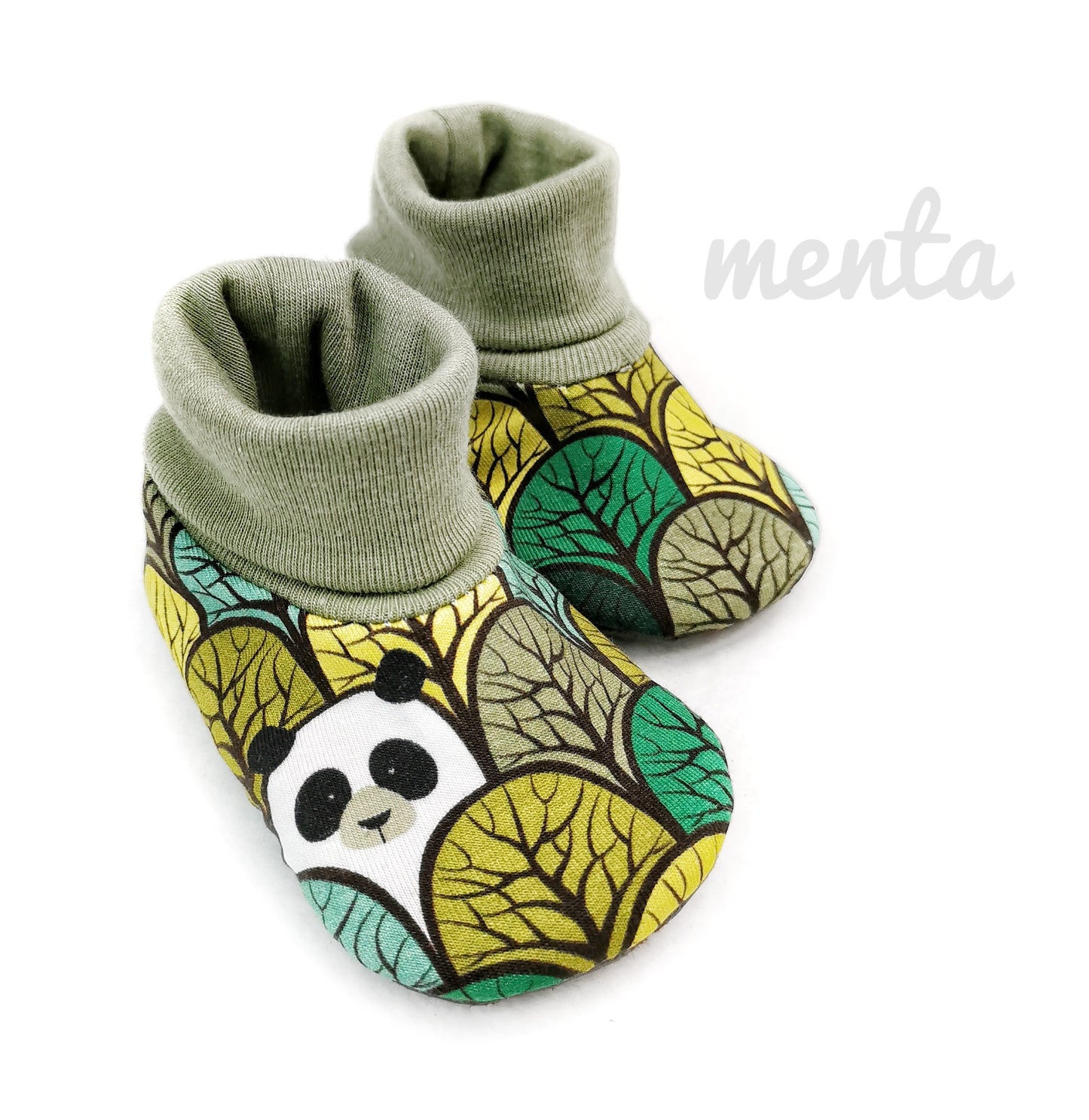 Baby Slip-On Menta Booties
