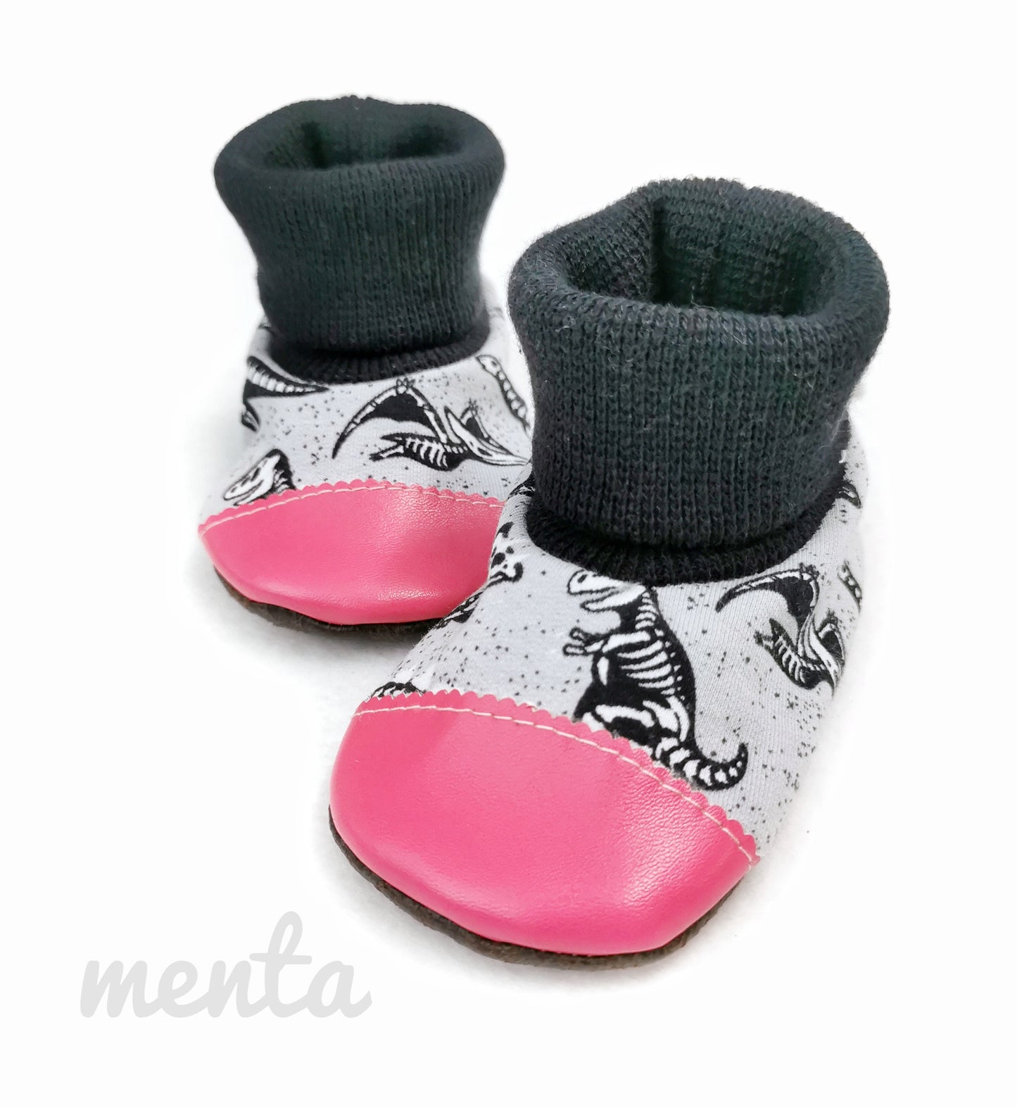 Baby Slip-On Menta Booties