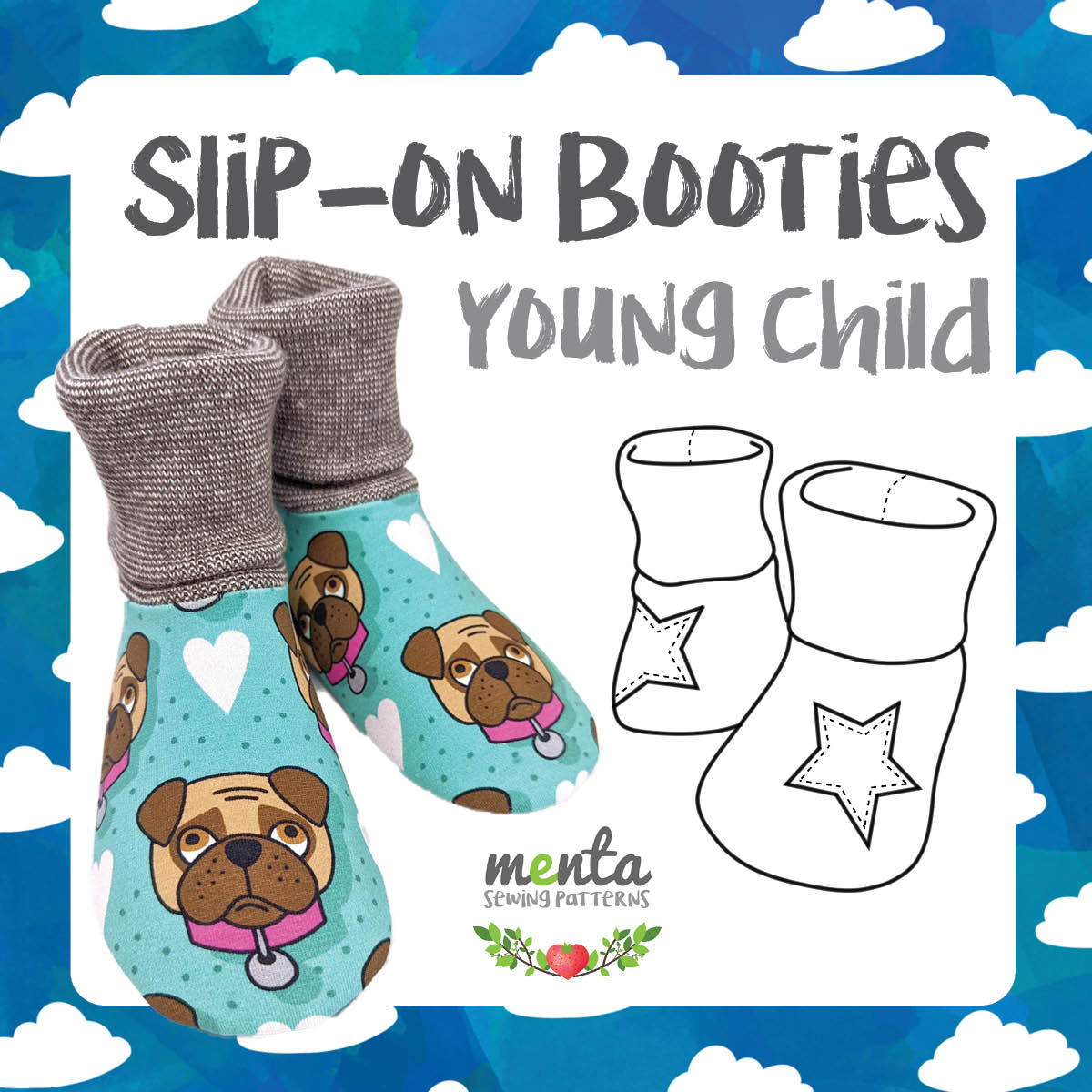 Young Child Slip-On Menta Booties