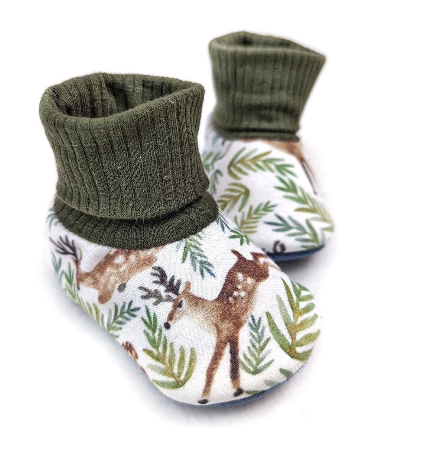 Baby Slip-On Menta Booties
