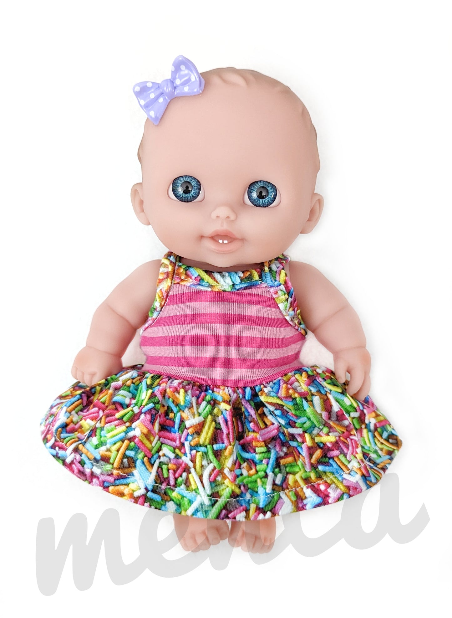 Strap Dress, Shirt and Skirt 8" Doll