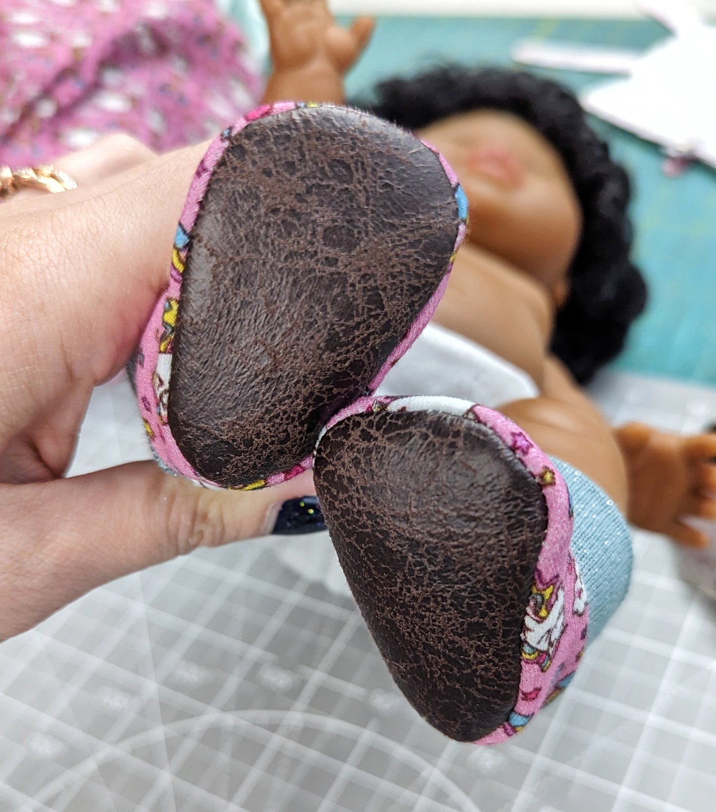 Slip-On Menta Booties 13" to 18" Dolls