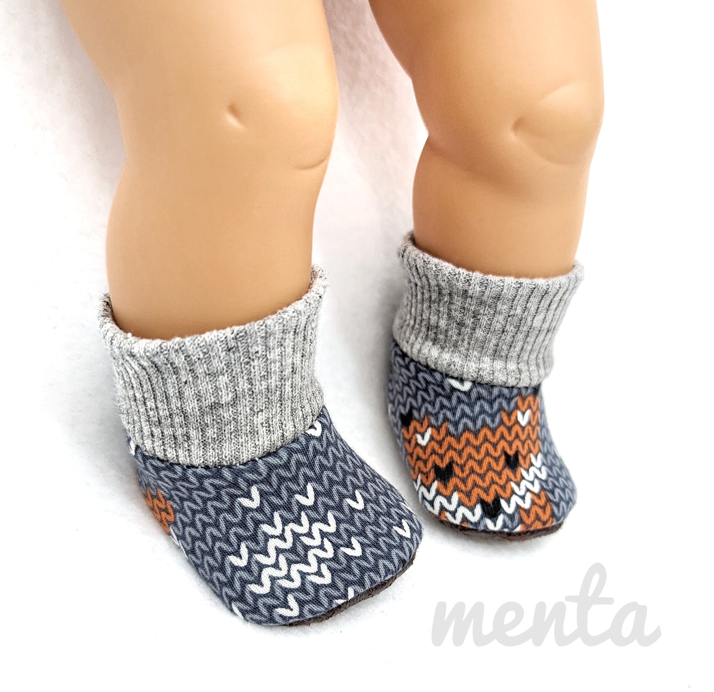 Slip-On Menta Booties 13" to 18" Dolls