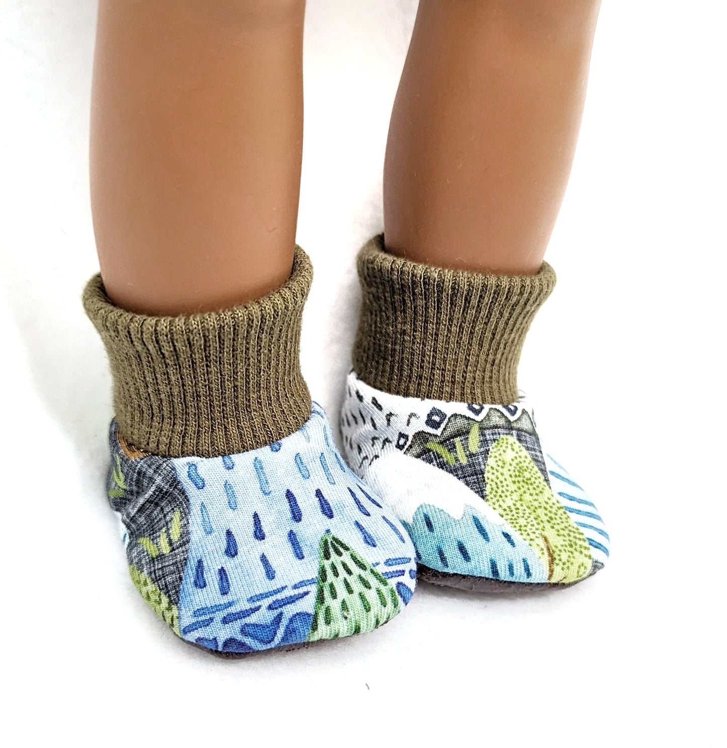 Slip-On Menta Booties 13" to 18" Dolls
