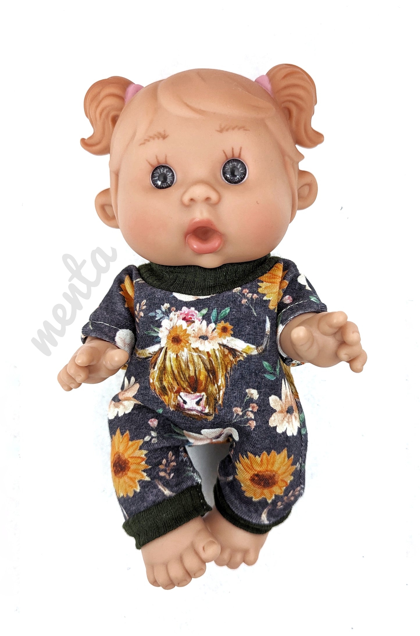 Dolman Shirt, Dress and Romper 8" Doll