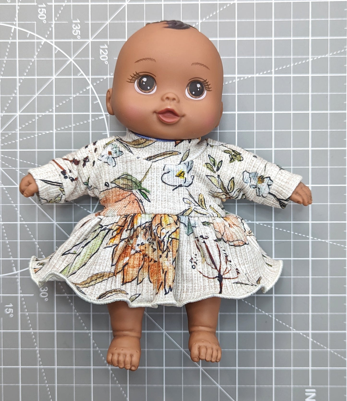 Dolman Shirt, Dress and Romper 8" Doll