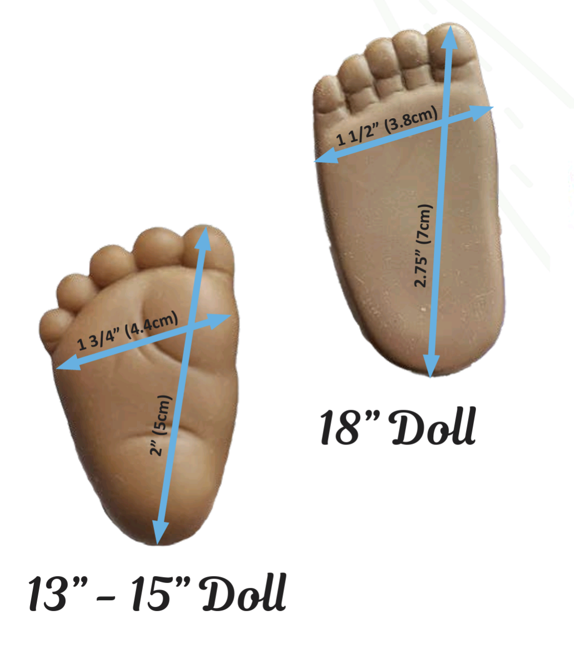 Slip-On Menta Booties 13" to 18" Dolls
