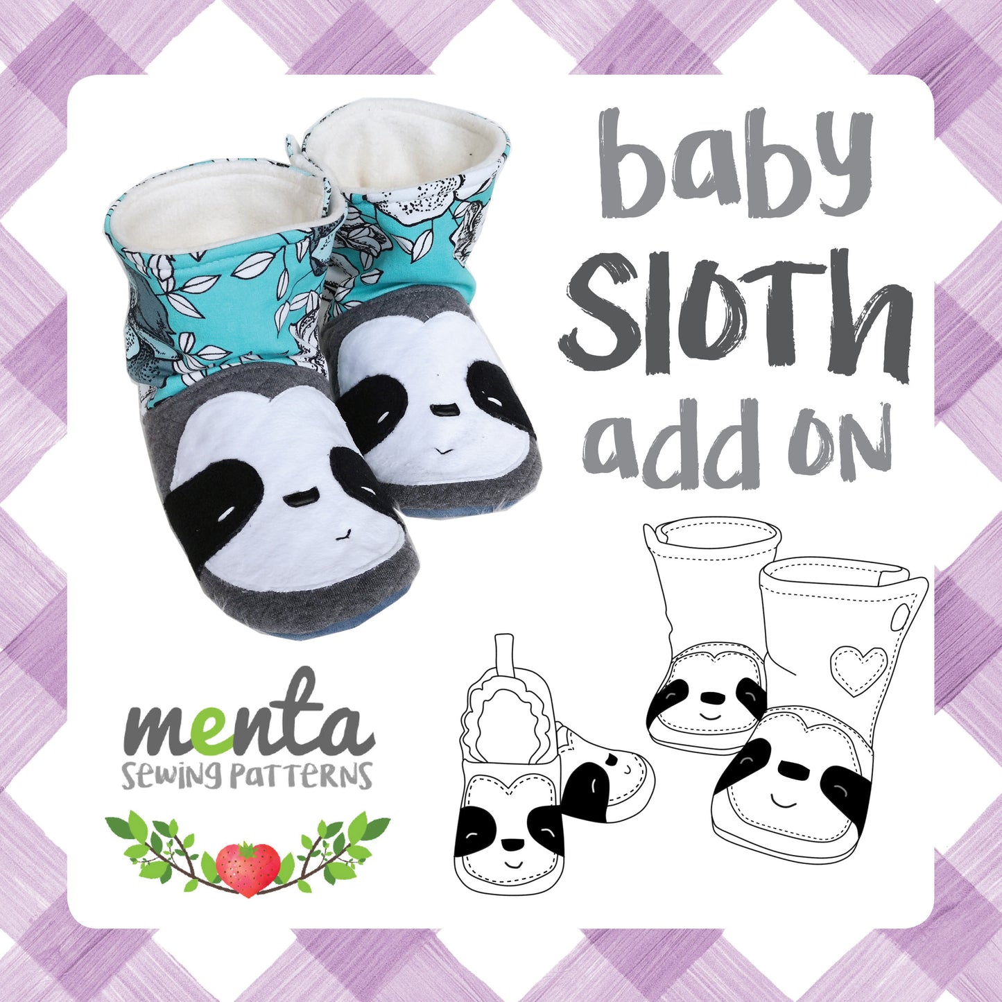 Baby Sloth Add-on Booties/Shoes