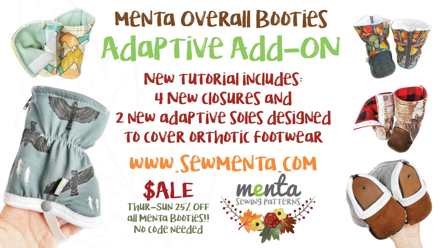 Overall Menta Booties Adaptive Add-on