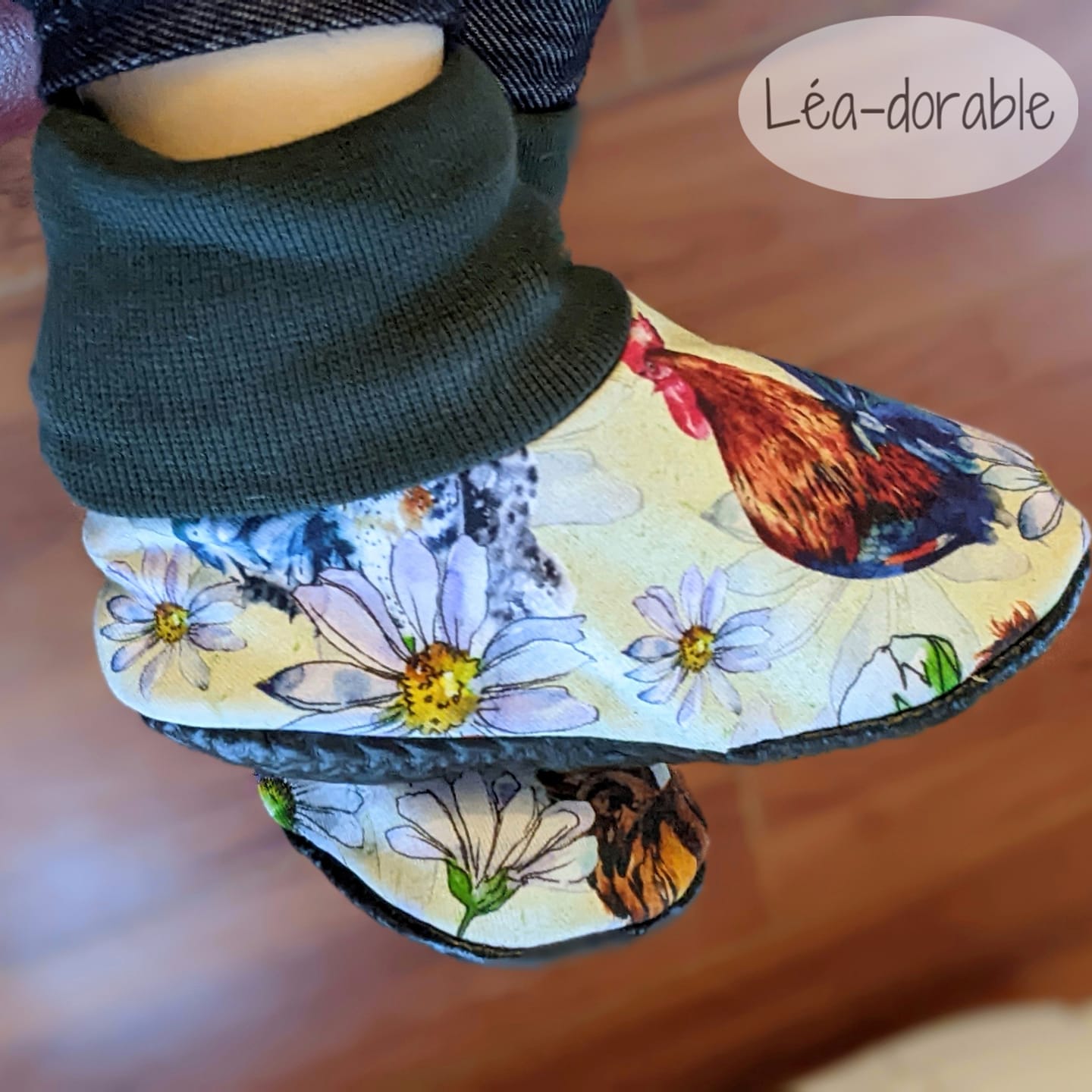 Baby Slip-On Menta Booties