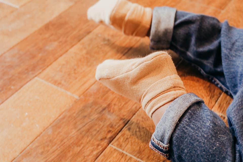 Baby Slip-On Menta Booties