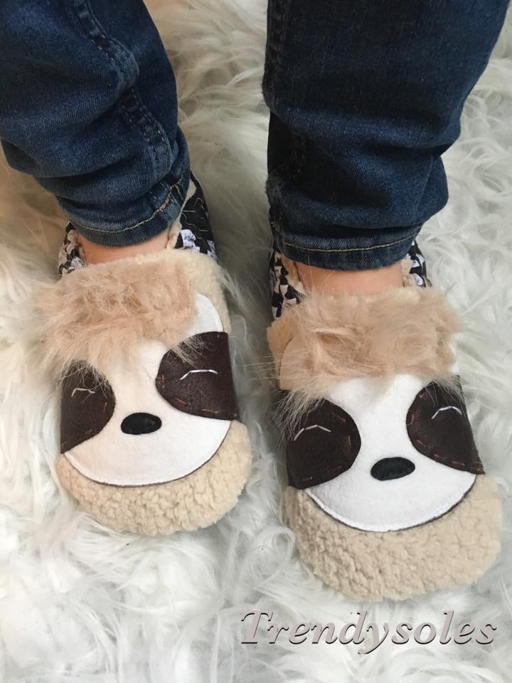 Young Child Sloth Add-on Booties/Shoes