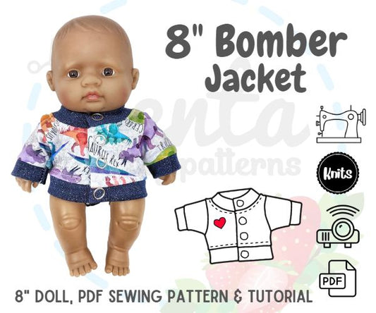 Bomber Jacket 8" Doll