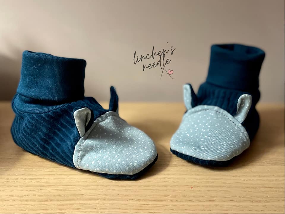 Baby Slip-On Menta Booties