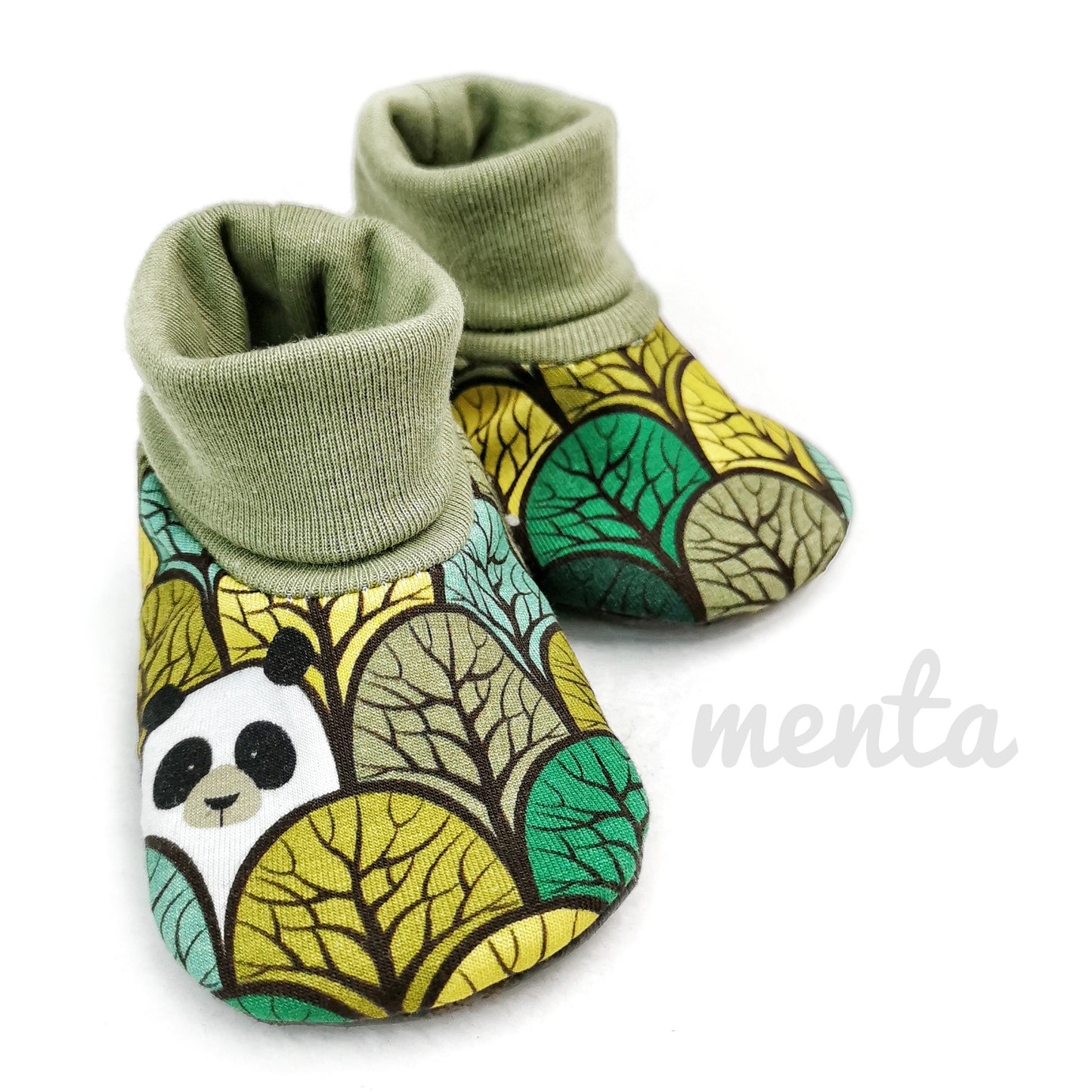 Baby Slip-On Menta Booties