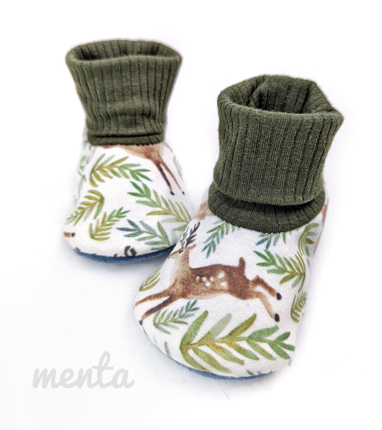 Baby Slip-On Menta Booties