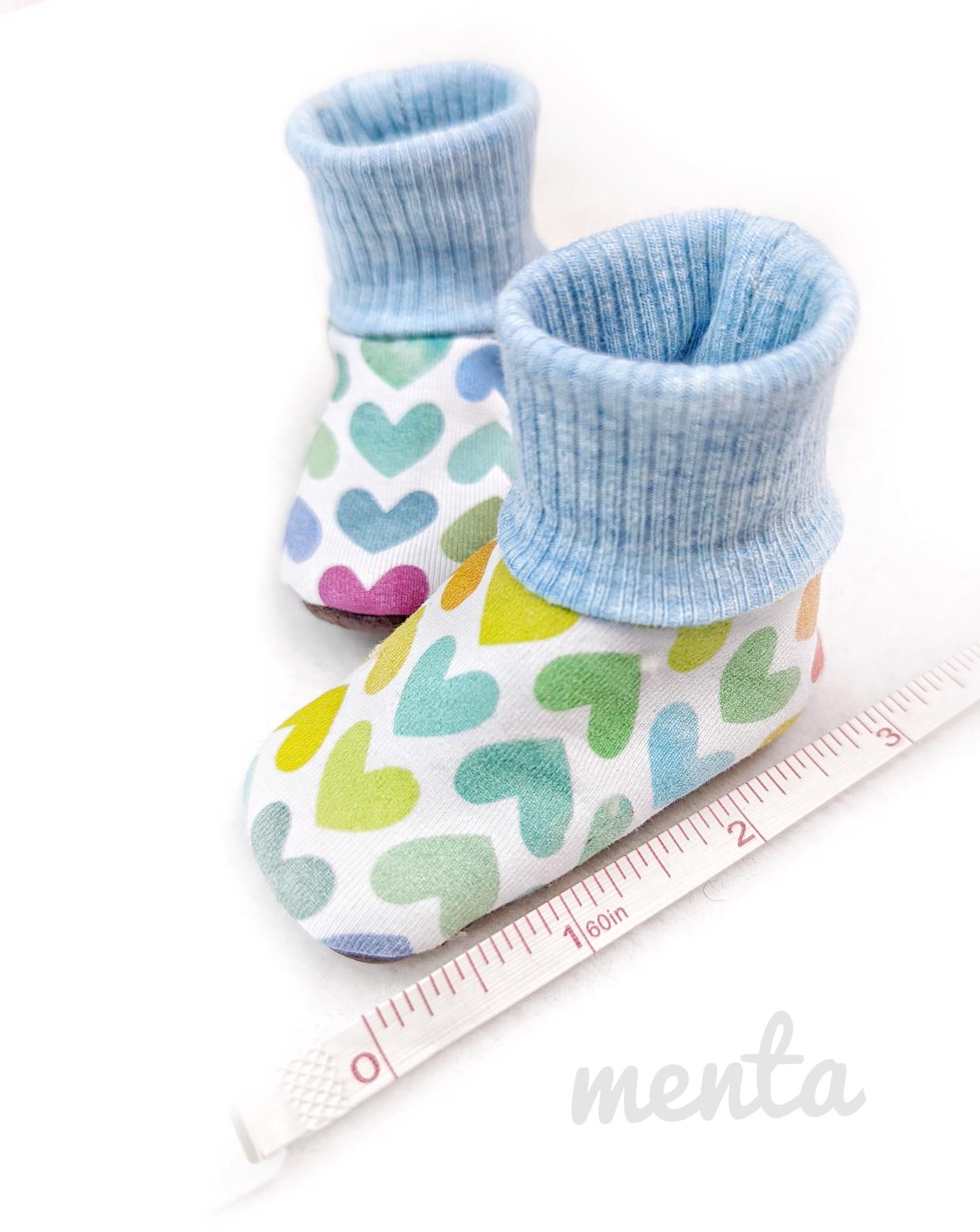 Baby Slip-On Menta Booties