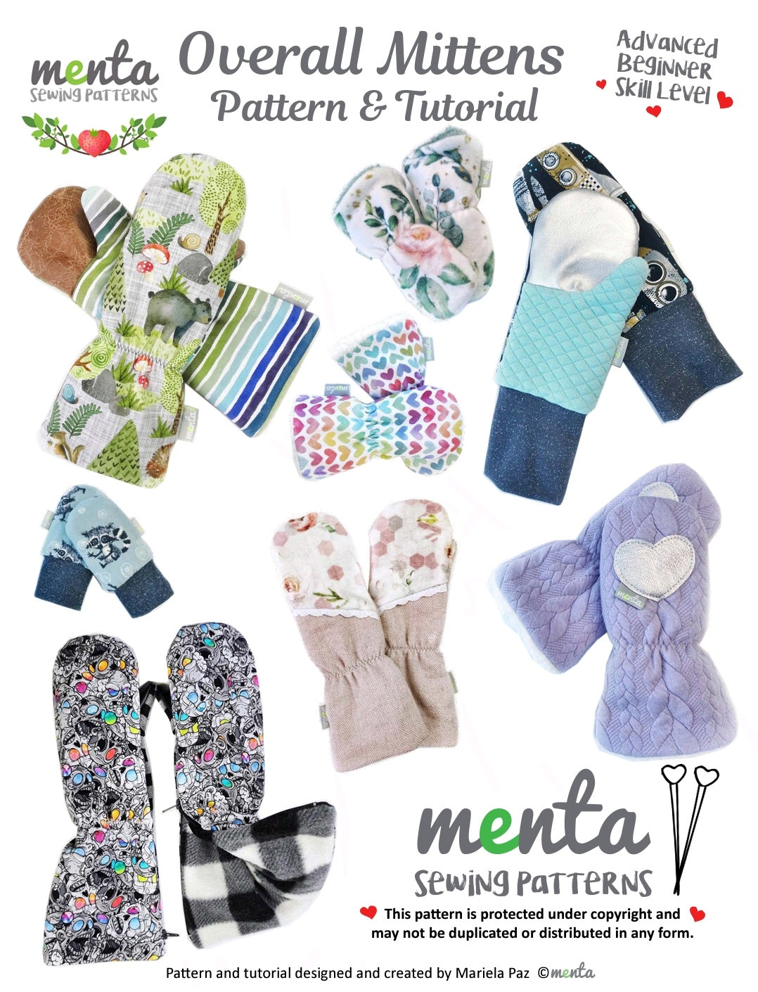 SMALL Overall Menta Mittens (Children)