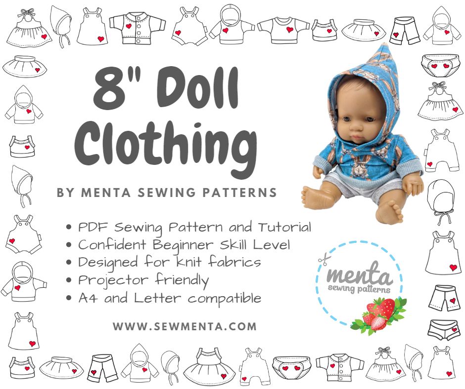 8" Doll Pattern Bundle (8 patterns)