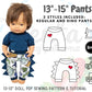 Baggy Pants + Dino Add-on 13" to 15" Dolls