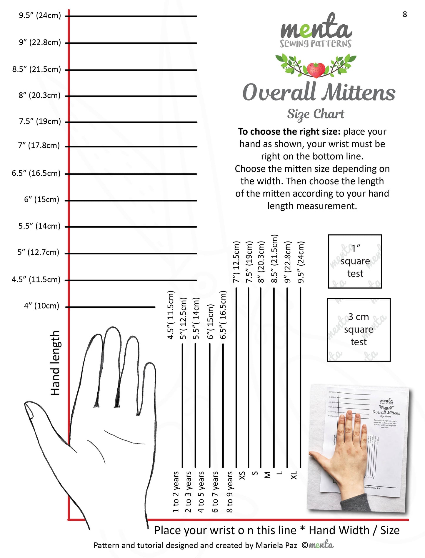 SMALL Overall Menta Mittens (Children)